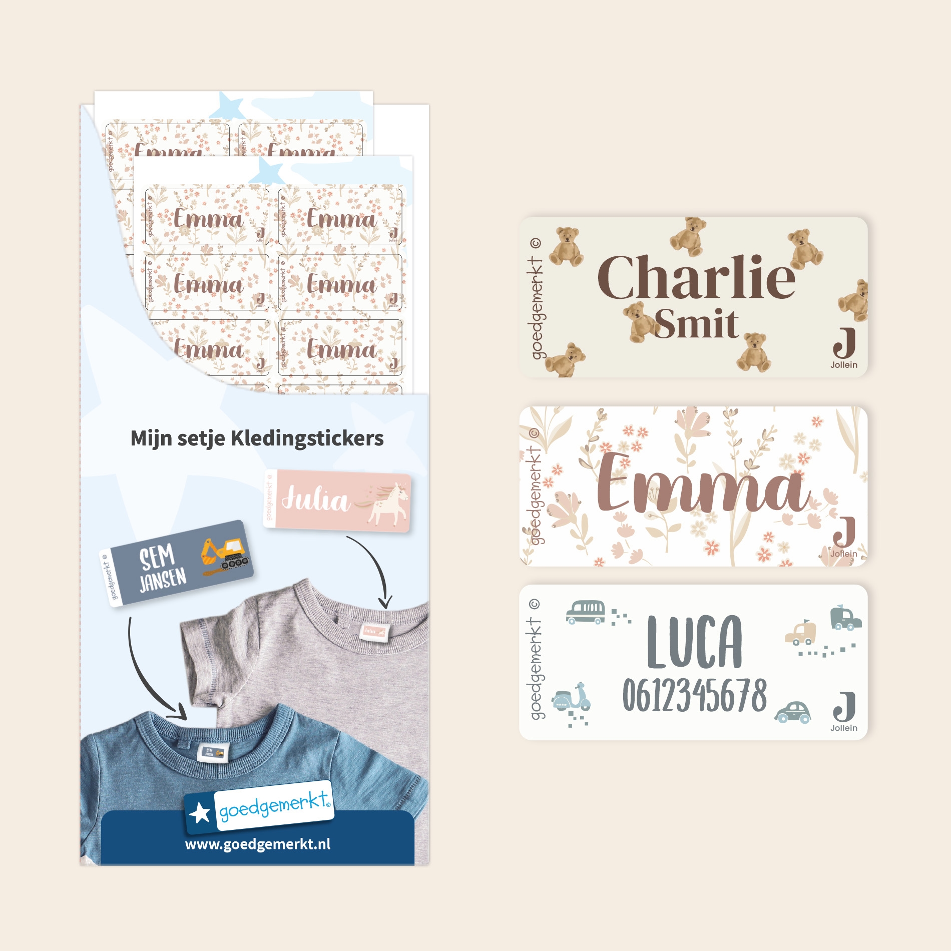 Kledingstickers - Jollein