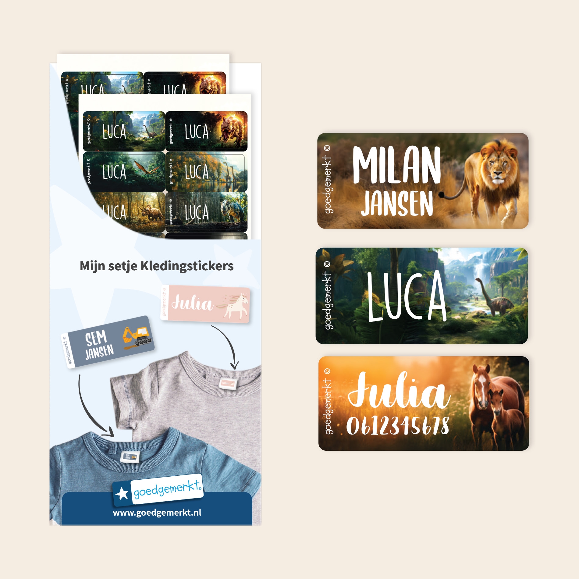 Real World Kledingstickers
