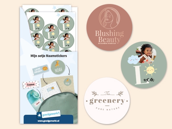 Ontwerp je eigen ronde stickers