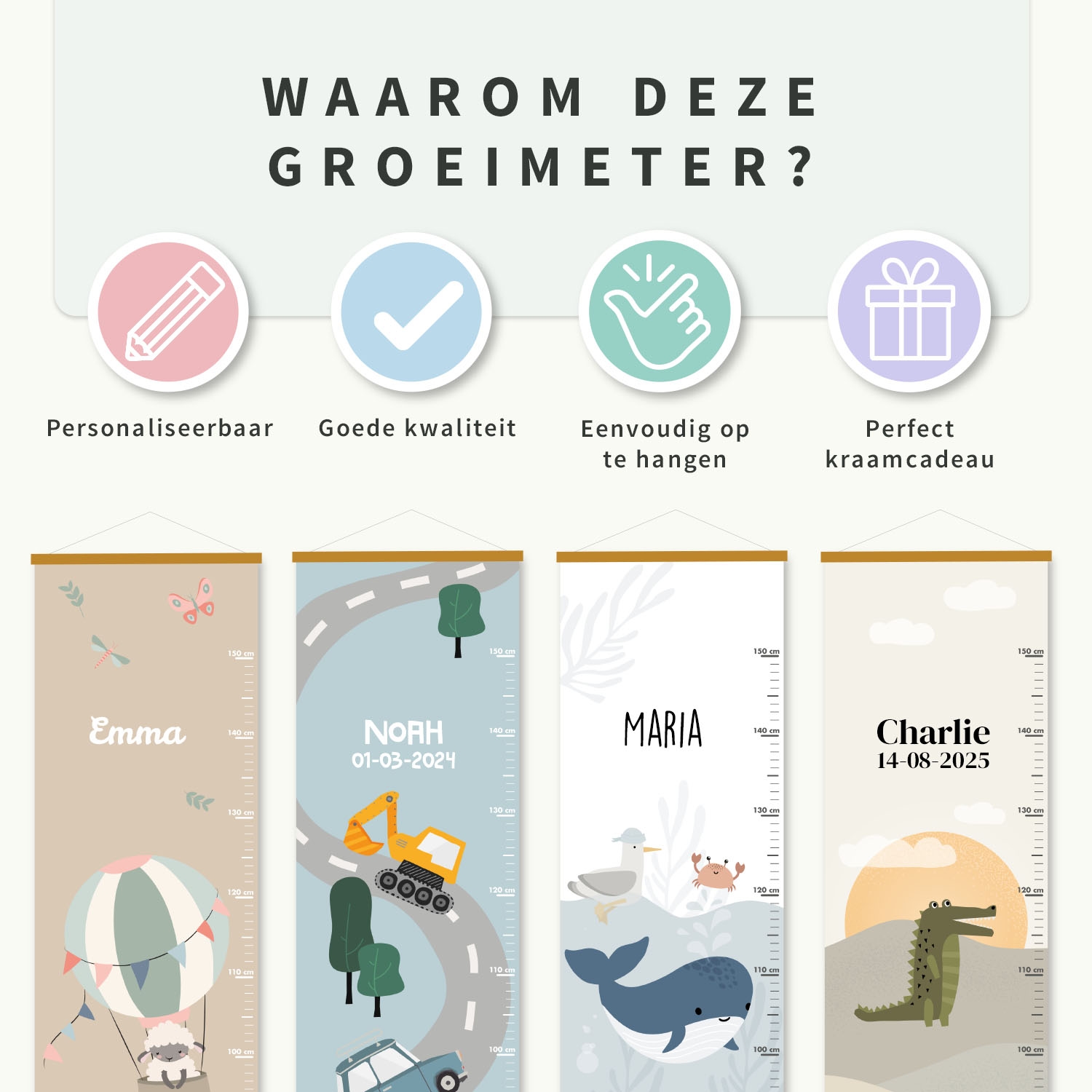 Groeimeter met naam
