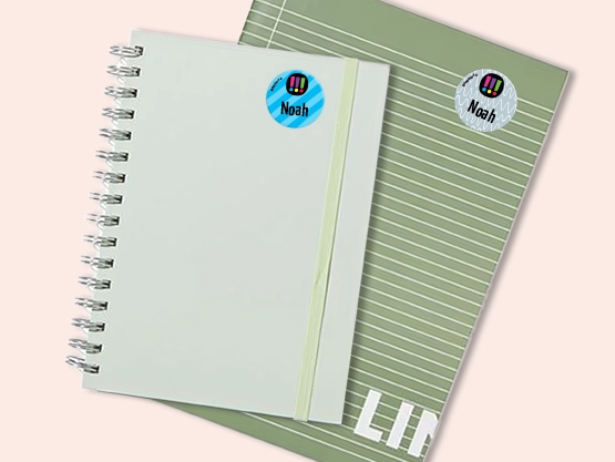 Runde Namensaufkleber – Die drei !!! Kids