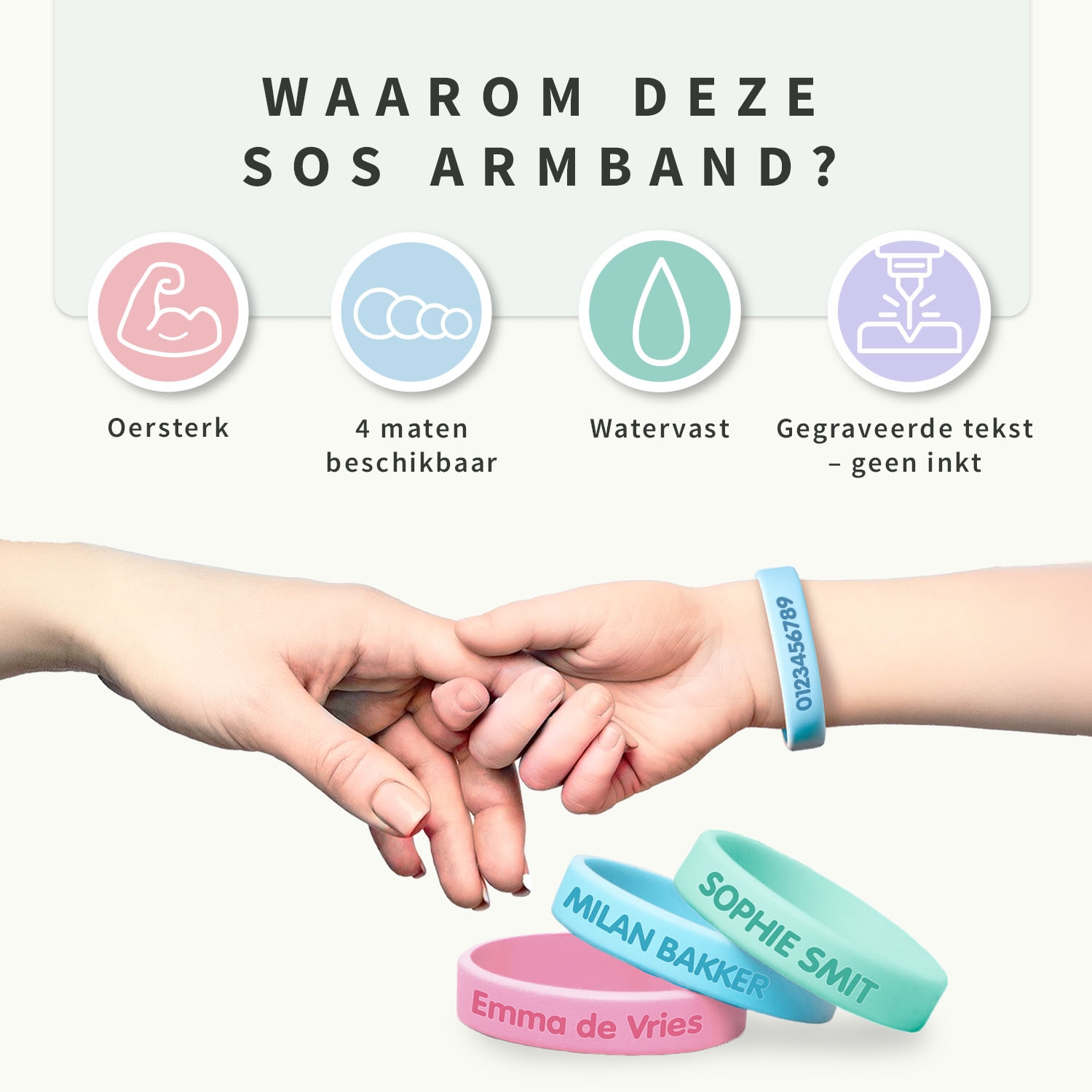 SOS Armband kind