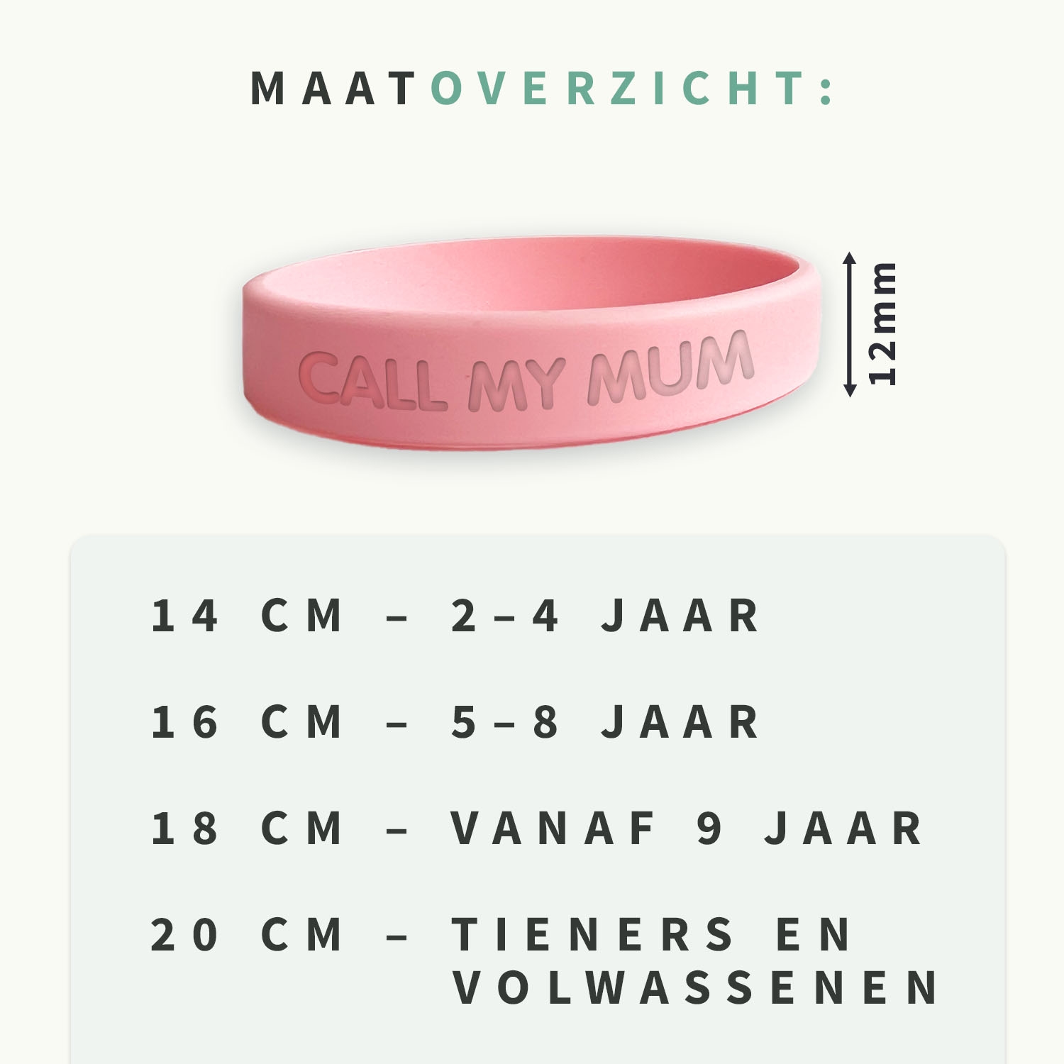 SOS Armband kind