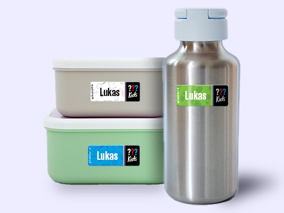 Kleine Namensaufkleber – Die drei ??? Kids