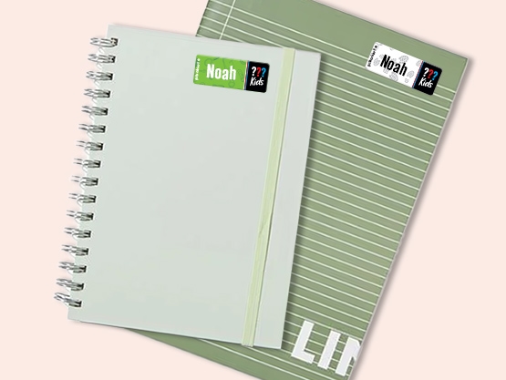 Kleine Namensaufkleber – Die drei ??? Kids