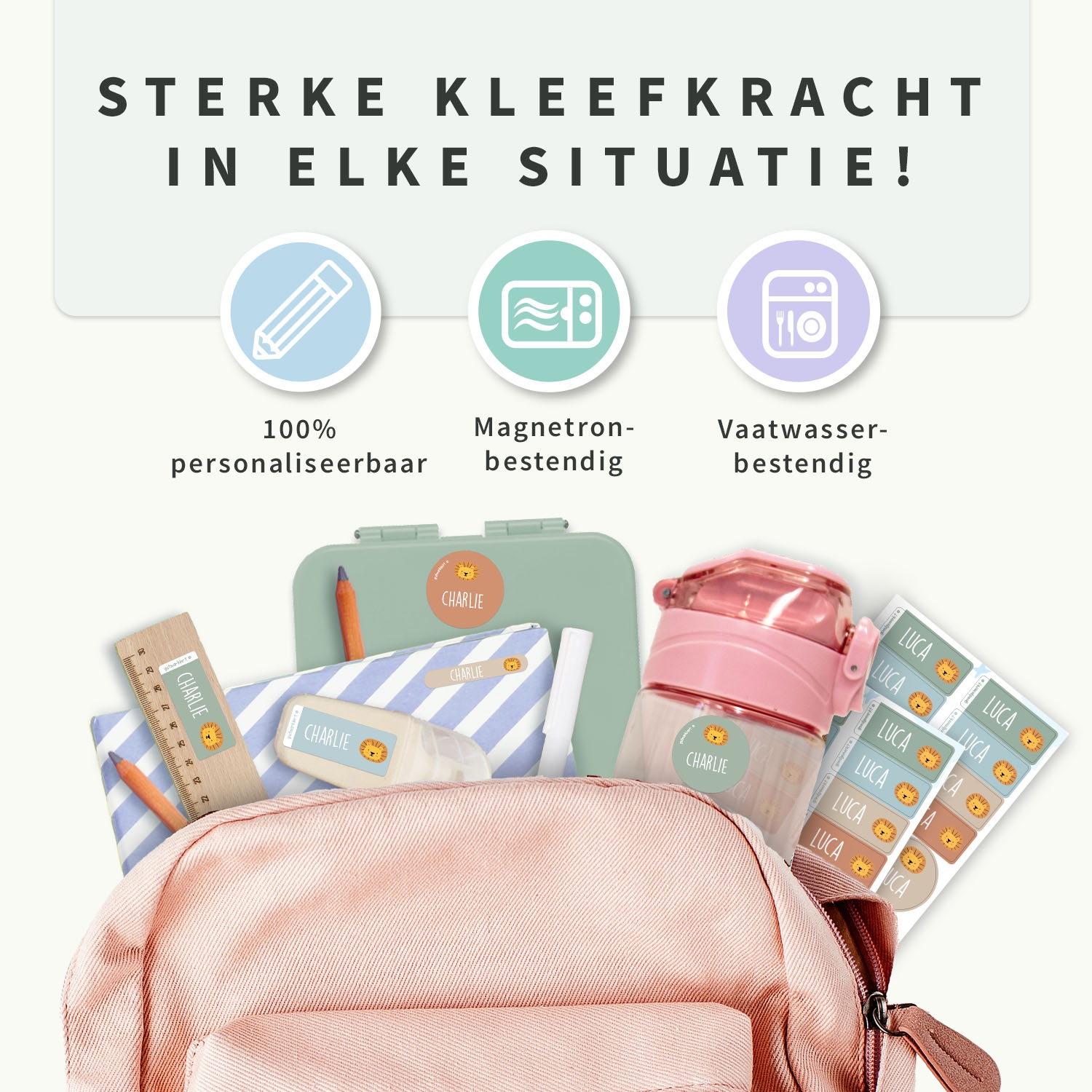 Naamsticker Voordeelset - Thema