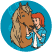 Tina Horse Blue