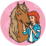 Tina Horse Pink