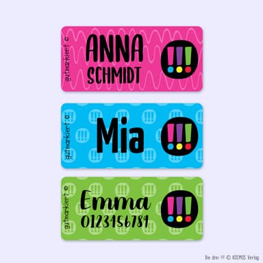 Textilaufkleber – Die drei !!! Kids