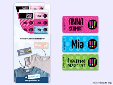 Textilaufkleber – Die drei !!! Kids