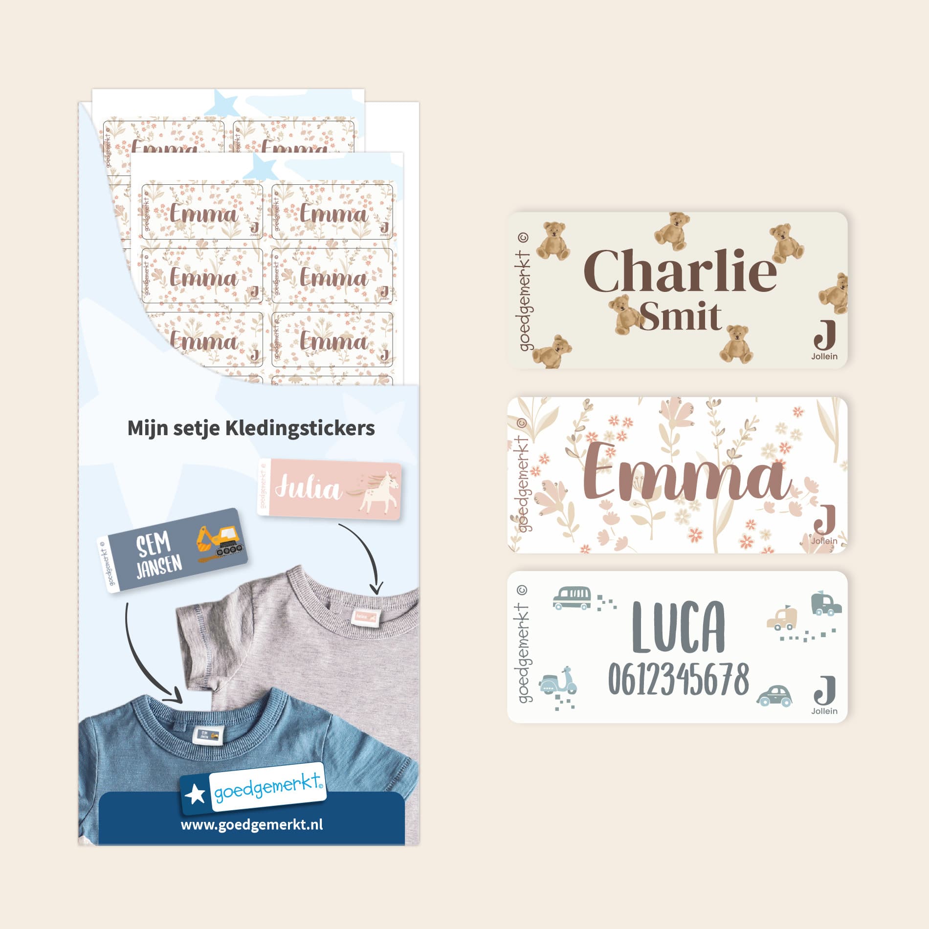 Kledingstickers - Jollein