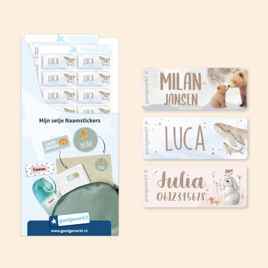 Aquarel kledingstickers