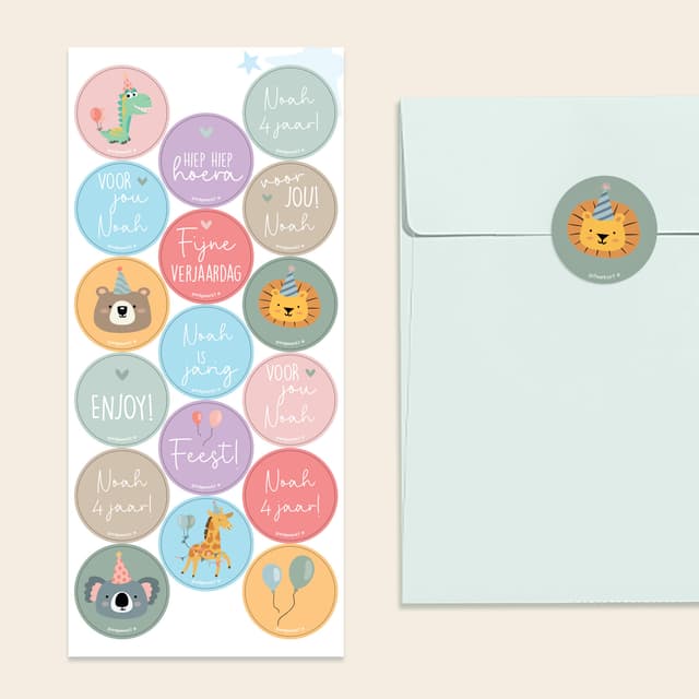 Sluitstickers - Verjaardag