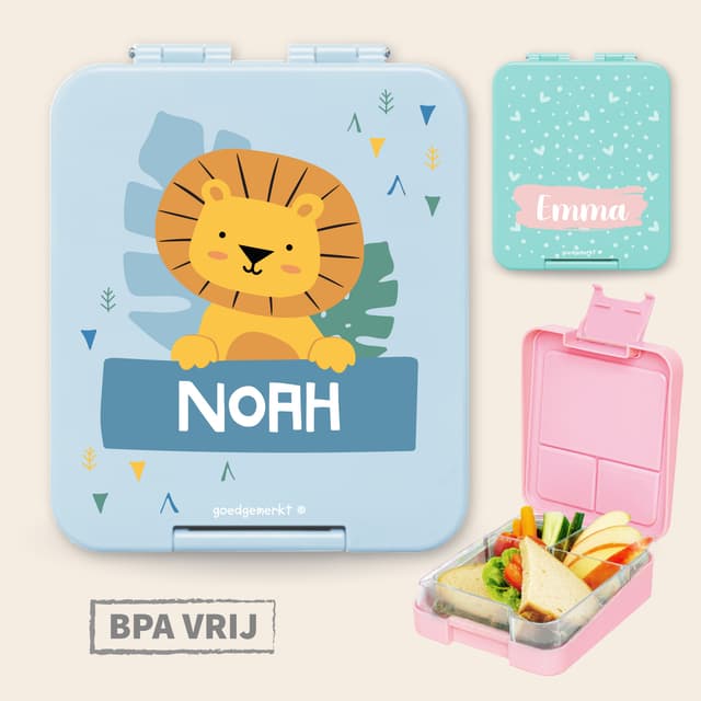 Broodtrommel met naam Thema