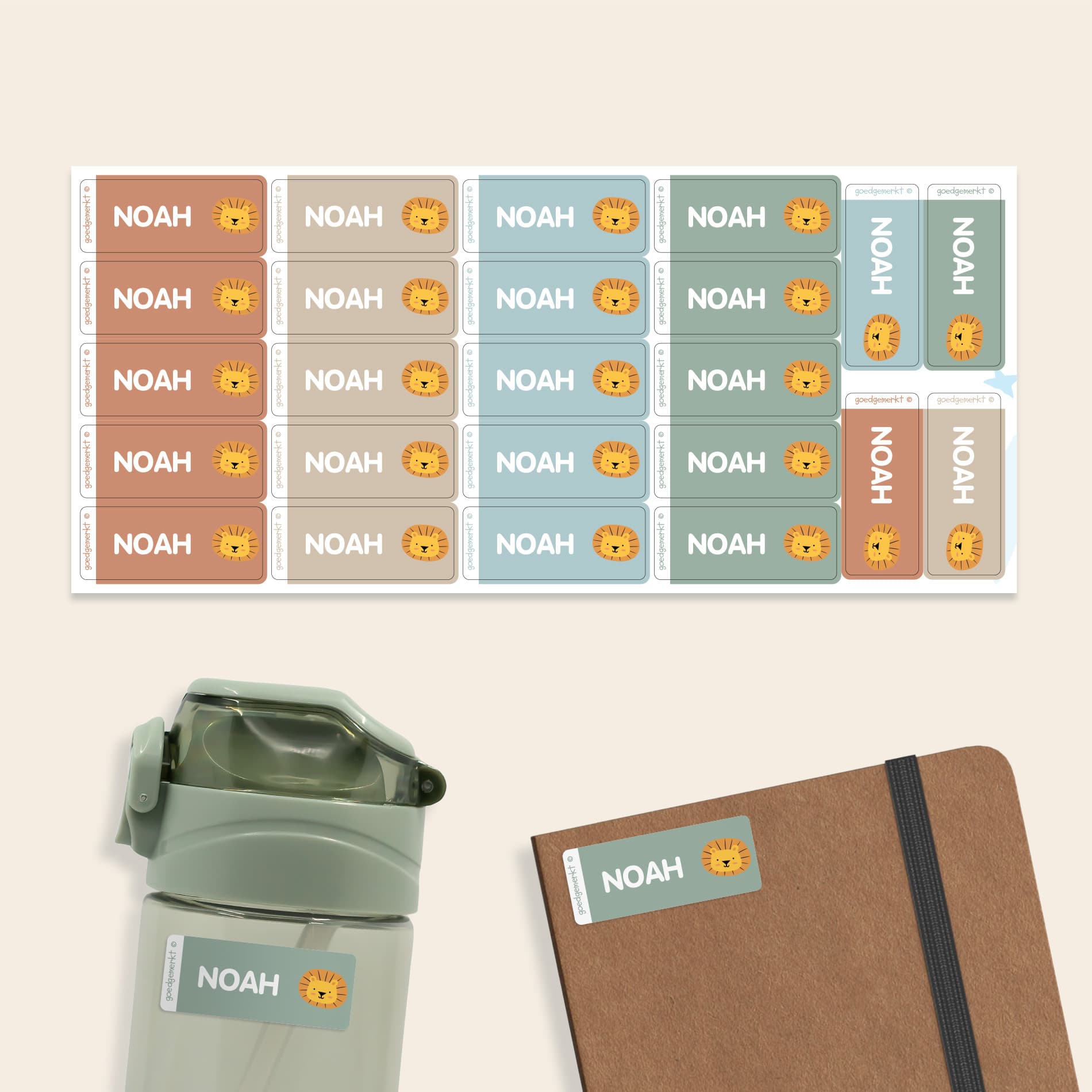 Kleine Naamstickers