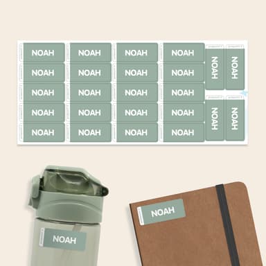 Kleine Naamstickers Voordeelset - Eenkleurig