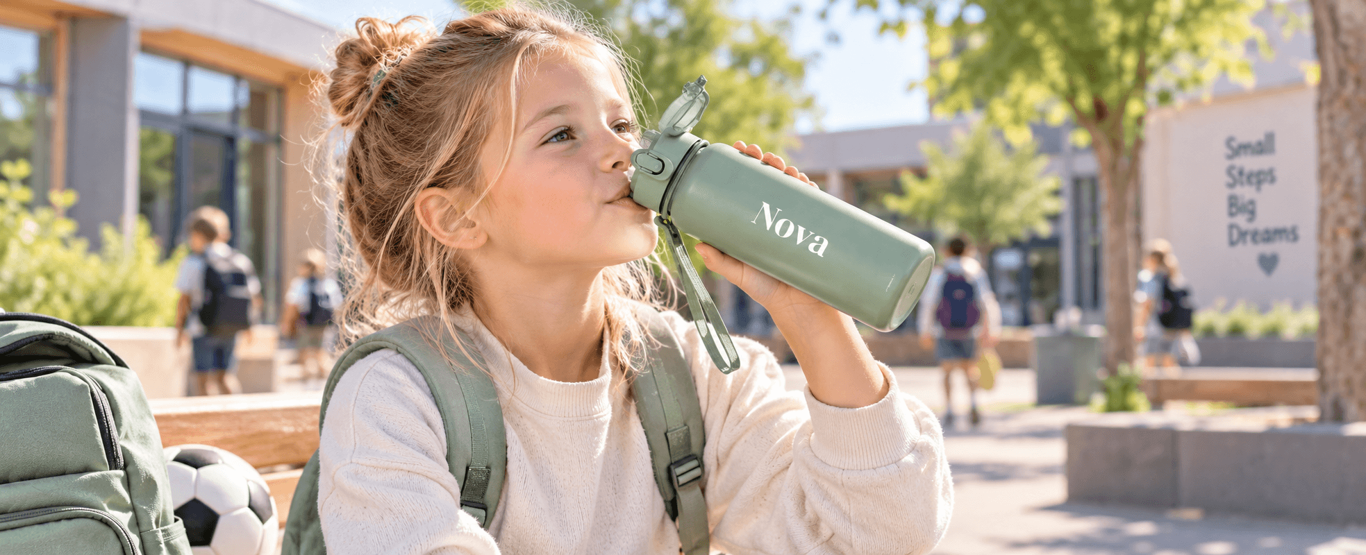RVS drinkfles met naam: de ideale thermosfles voor school, sport en onderweg