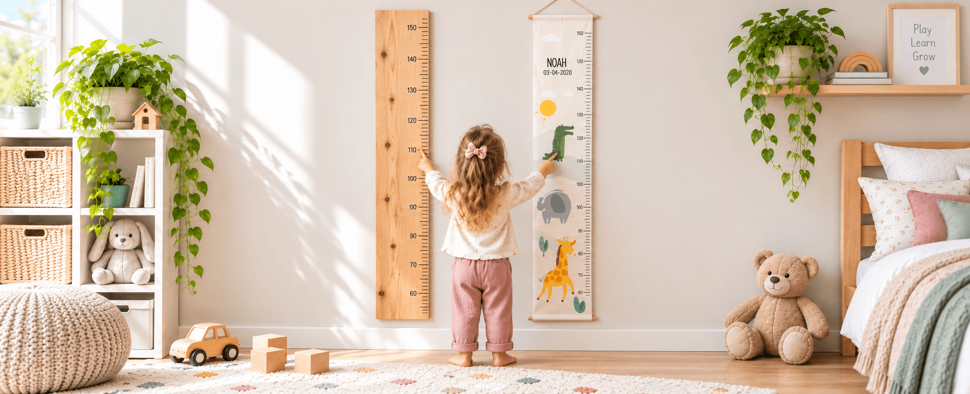 Houten of canvas groeimeter: wat zijn de verschillen?