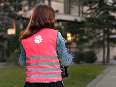 Fluo Veiligheidshesje kind met naam - Thema