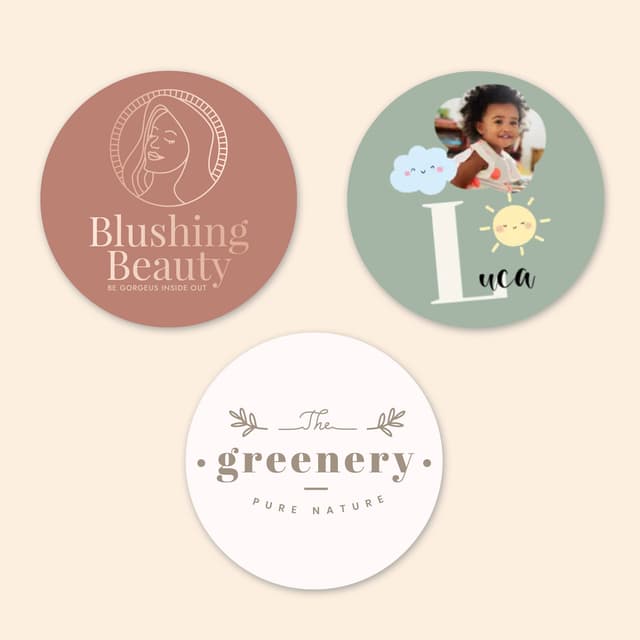 Ontwerp je eigen ronde stickers