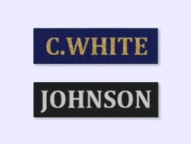 Sew-on ID tags - 1 inch