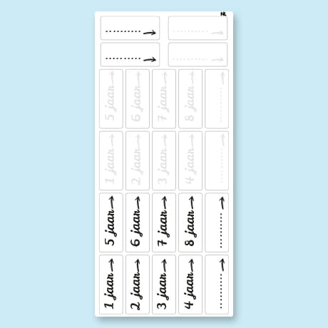 Groeimeterlabels