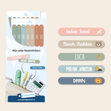 Mini Thema Naamstickers