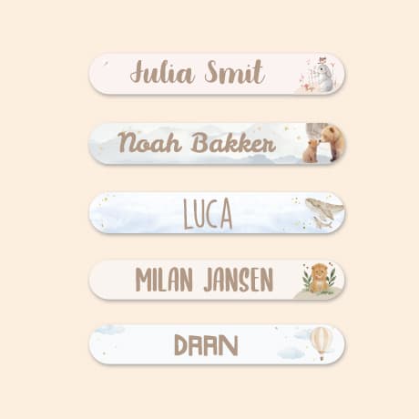Mini Aquarel Naamstickers
