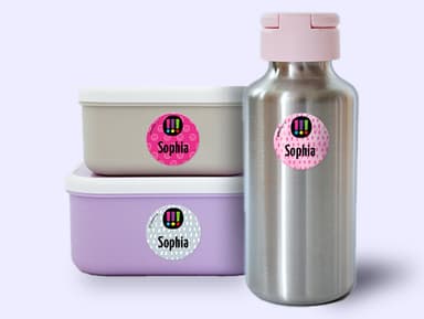 Runde Namensaufkleber – Die drei !!! Kids