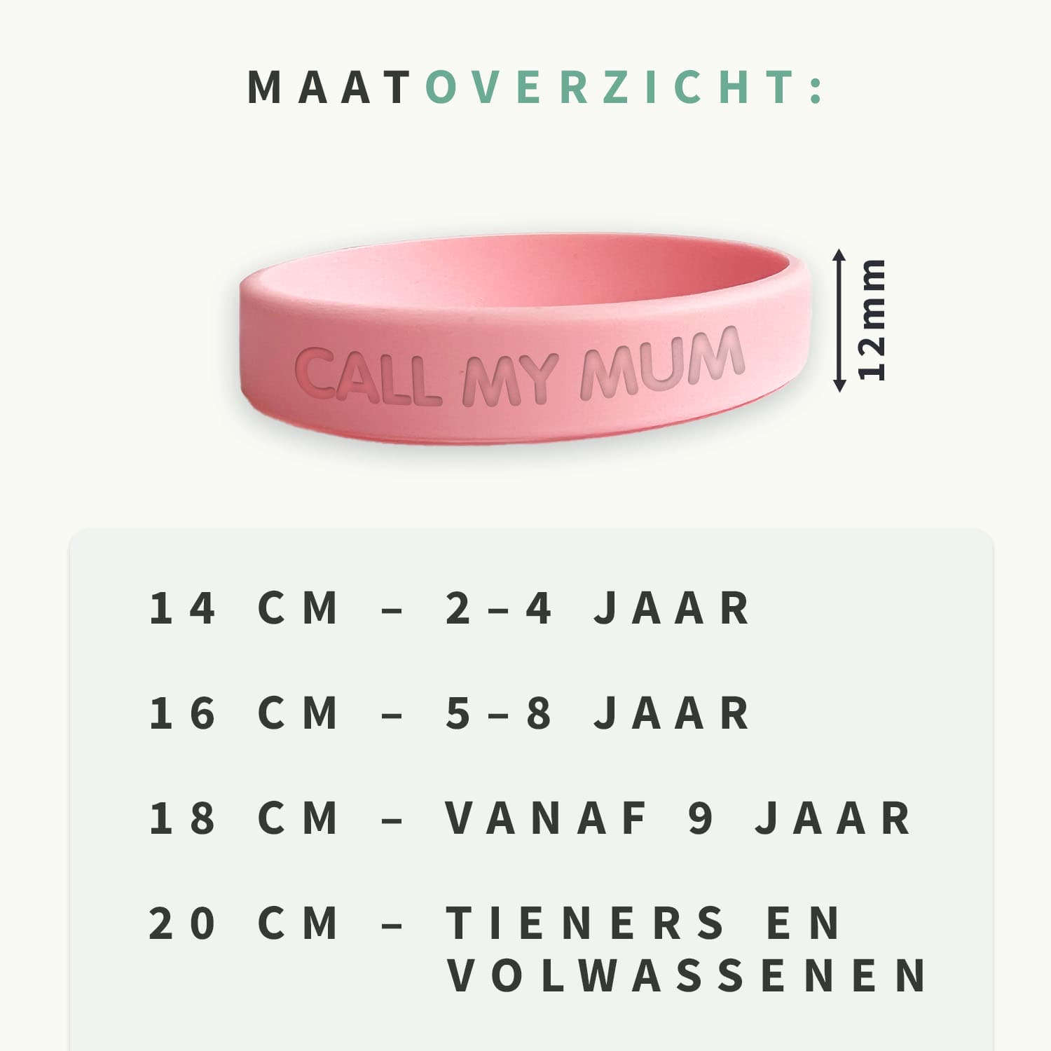 SOS Armband kind