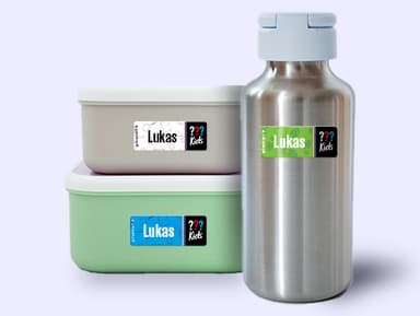 Kleine Namensaufkleber – Die drei ??? Kids