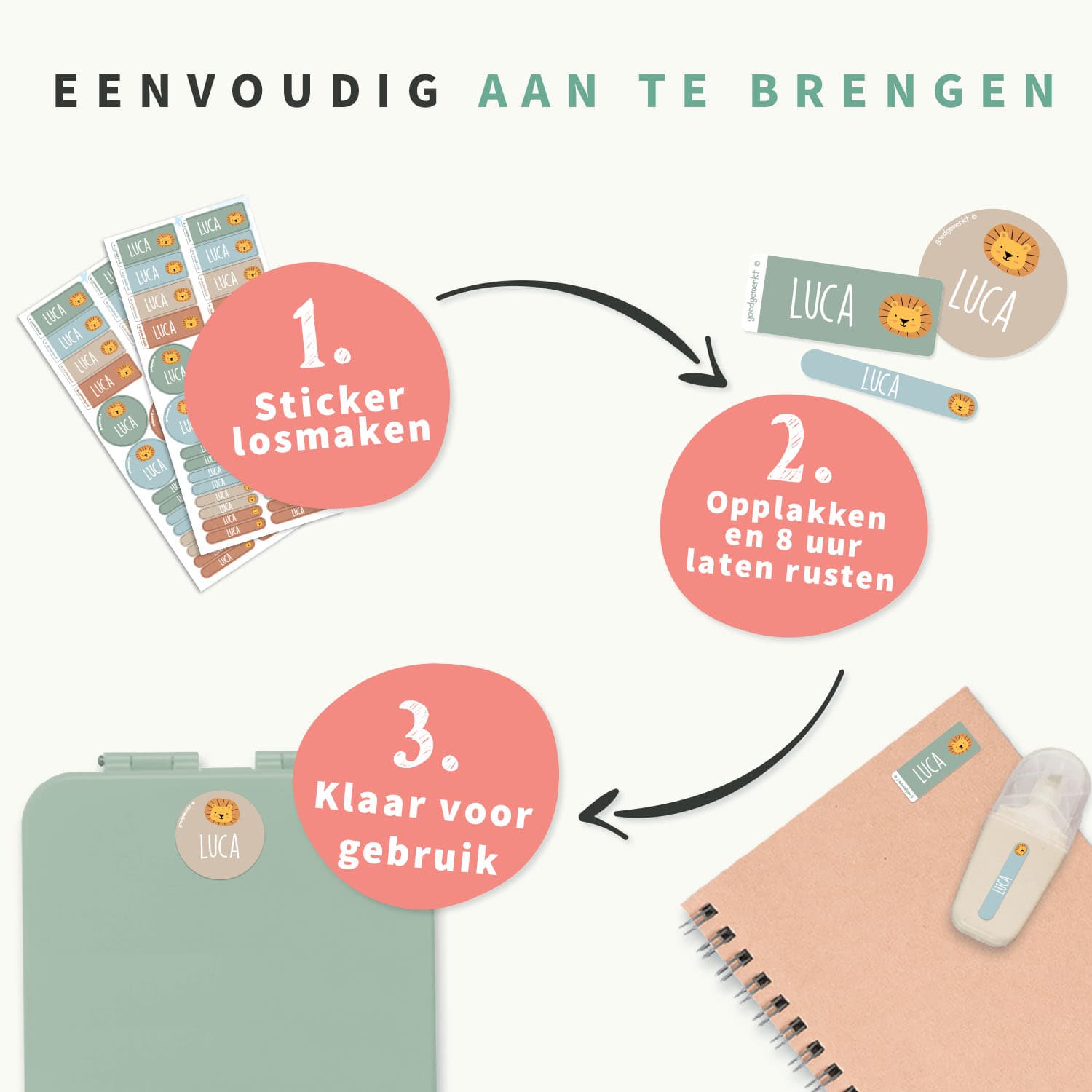 Naamsticker Voordeelset - Thema