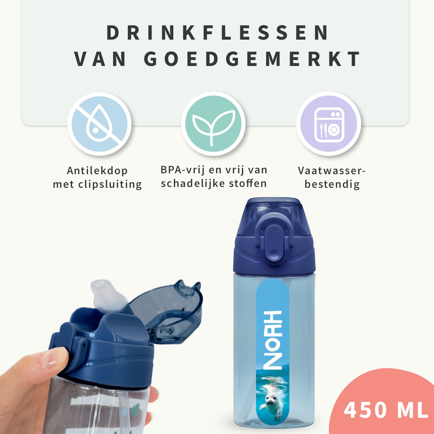 Drinkfles met naam – Real World