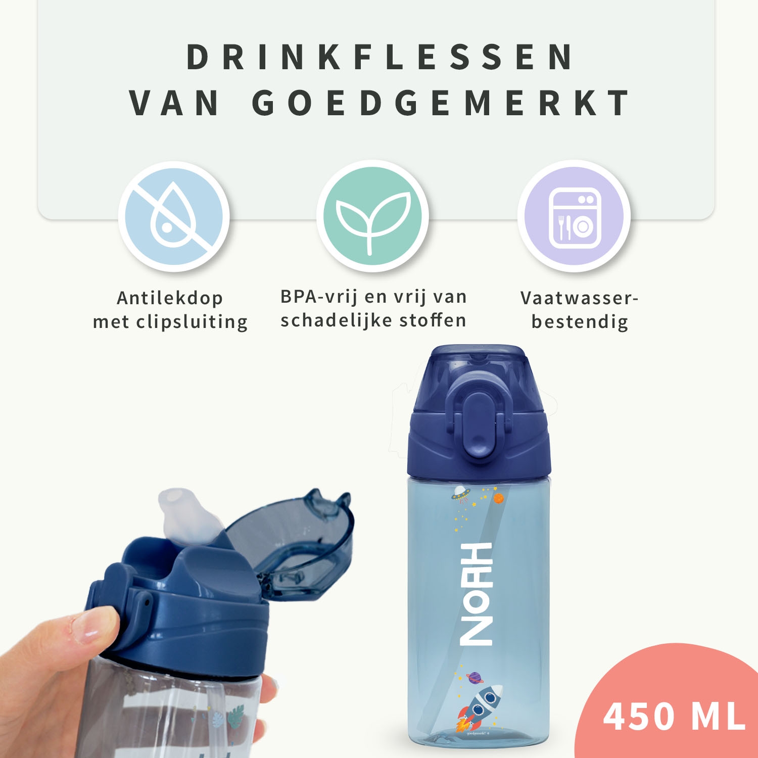 Drinkfles met naam