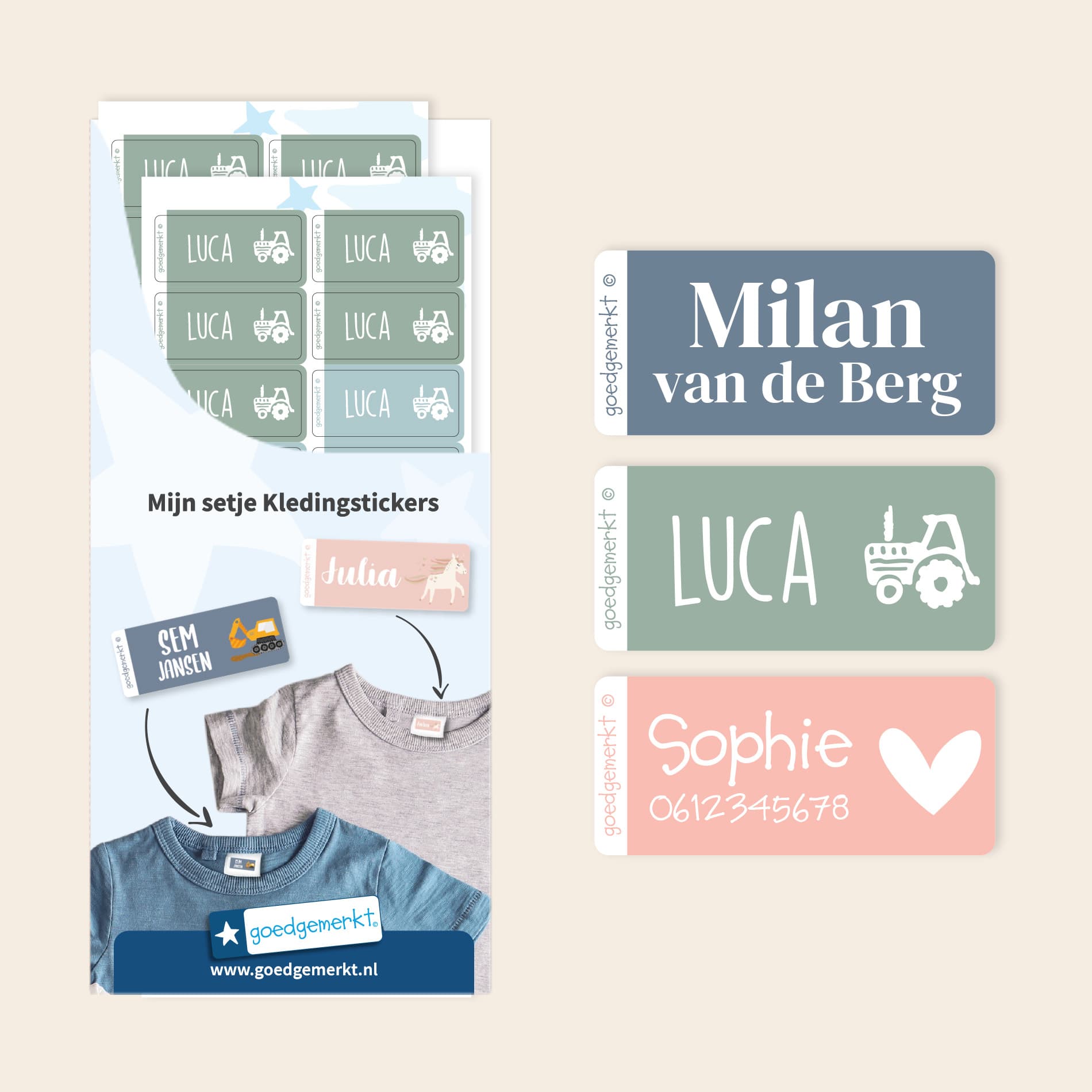 Kledingstickers