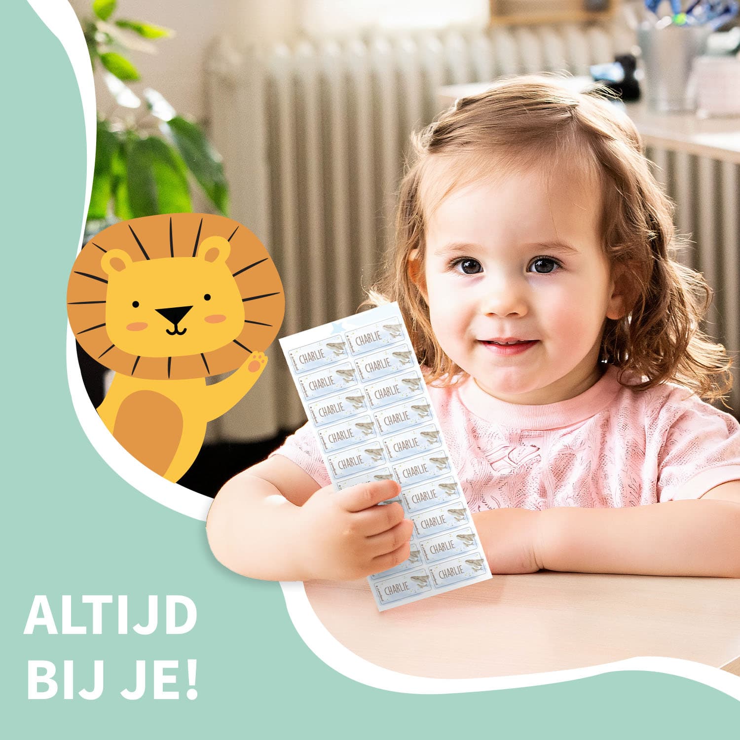 Aquarel kledingstickers