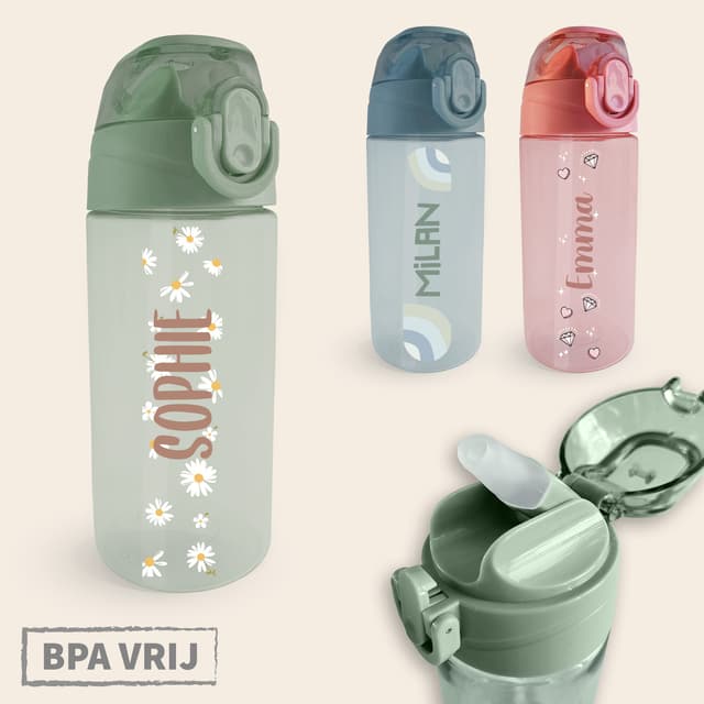 Drinkfles met naam Design