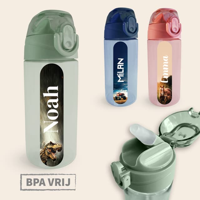 Drinkfles met naam – Real World