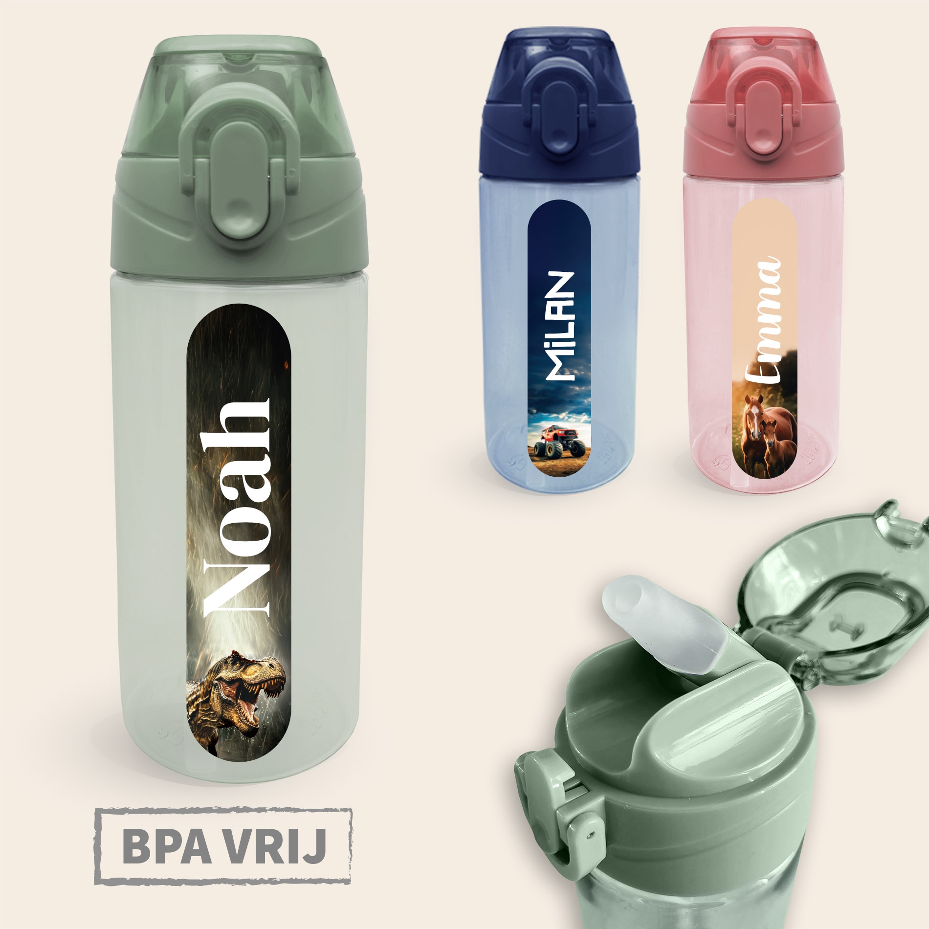 Drinkfles met naam – Real World