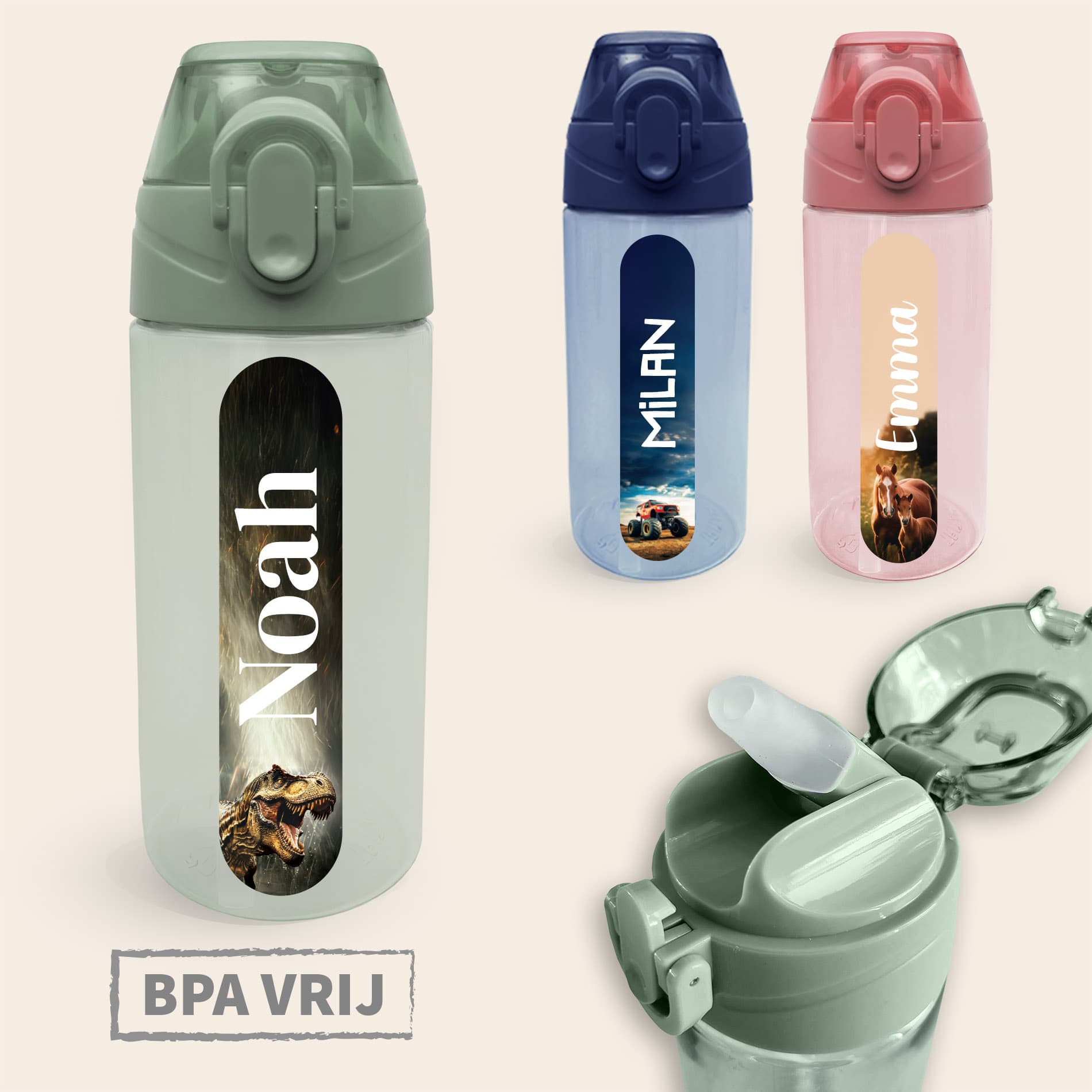 Drinkfles met naam – Real World