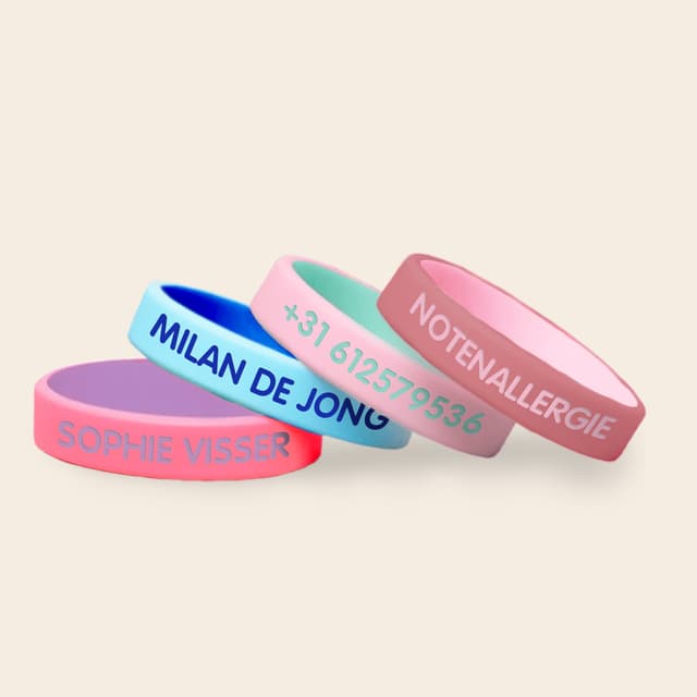 SOS Armband Kind – Tweekleurig