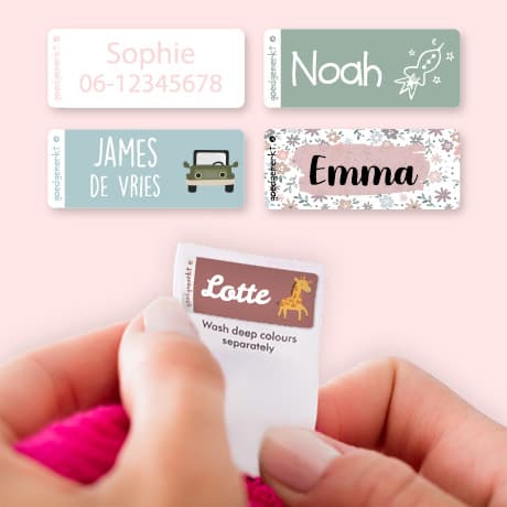 Kledingsticker instructies