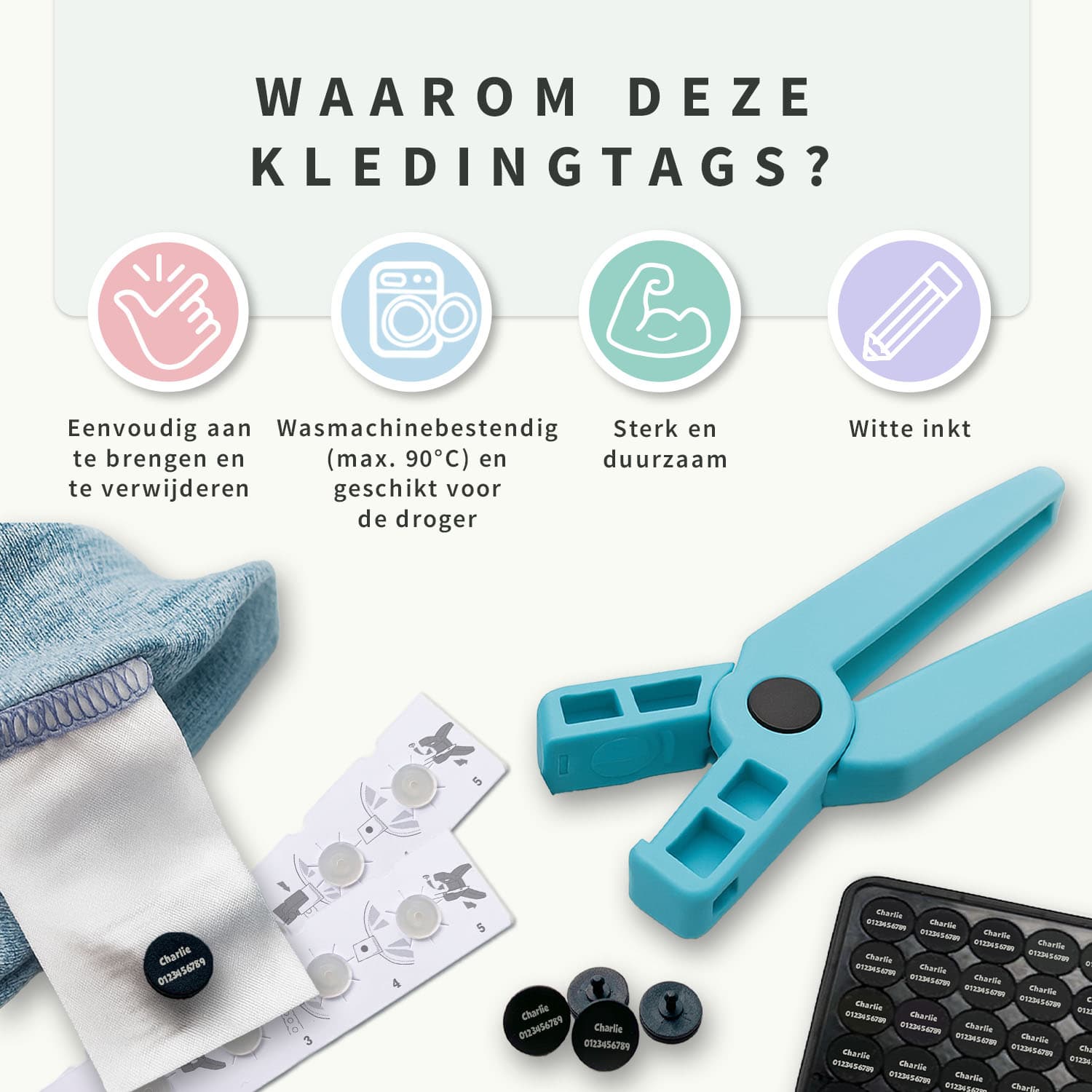 Kledingtag Set