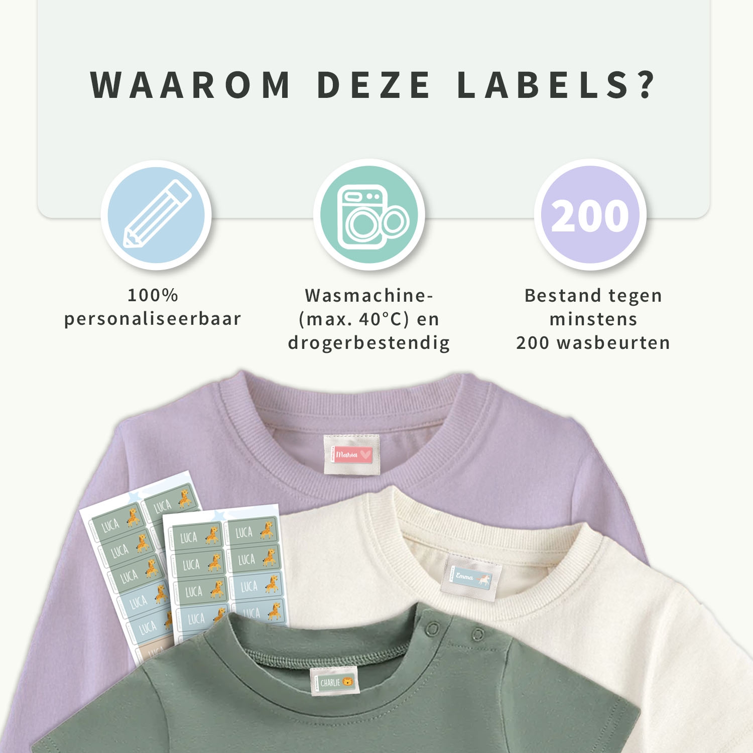 Thema Kledingstickers