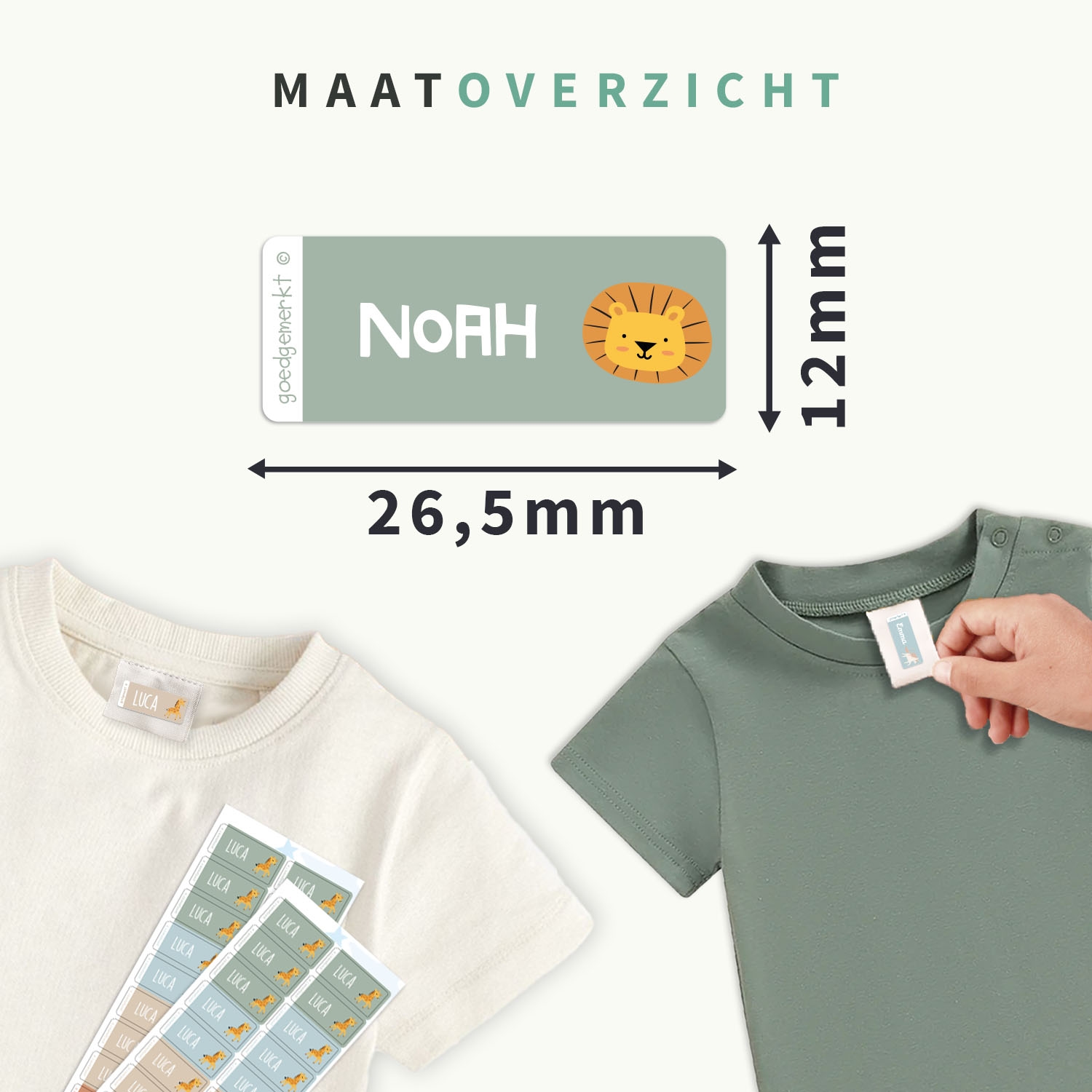 Thema Kledingstickers