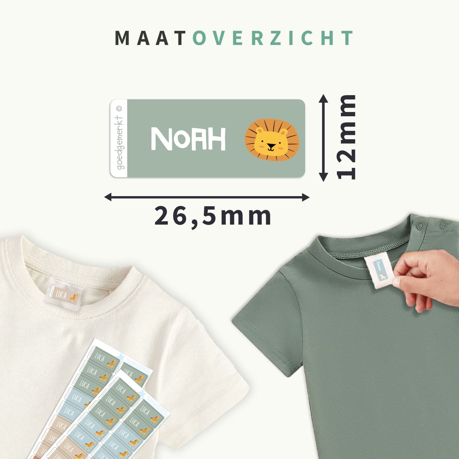 Thema Kledingstickers