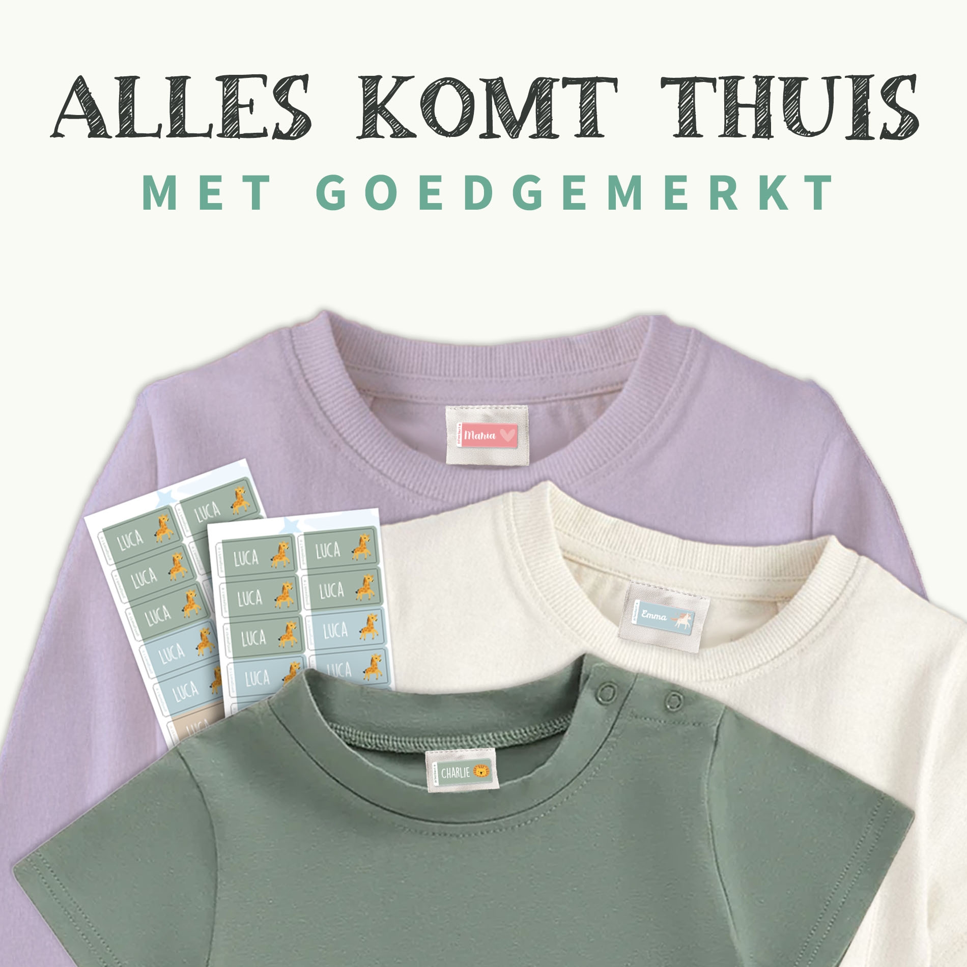 Thema Kledingstickers