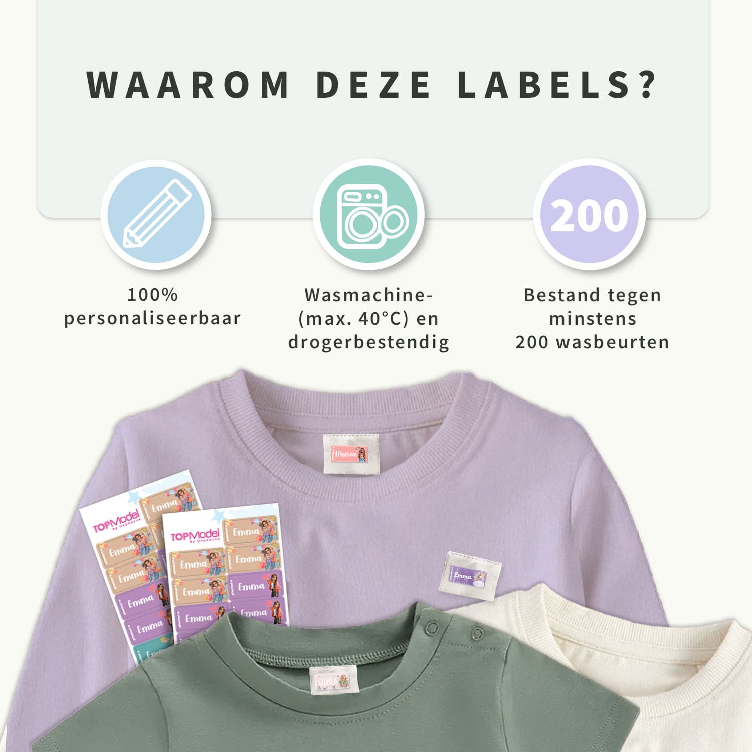 TOPModel Kledingstickers