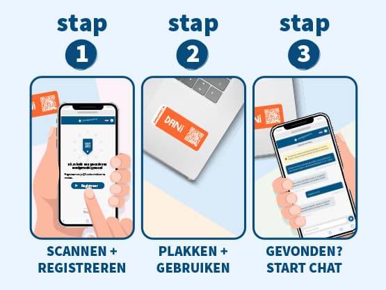 QR-Naamstickers