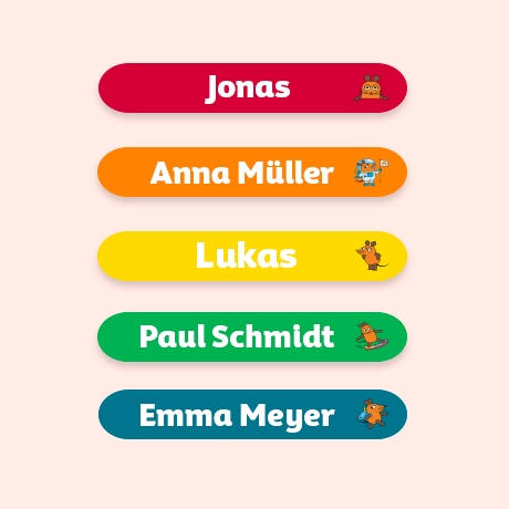 Die Maus Mini Aufkleber